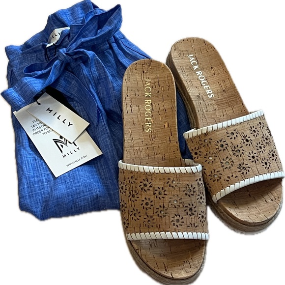 The Milly Italian Linen Gathered Kori Short - NWT - Picture 10 of 13